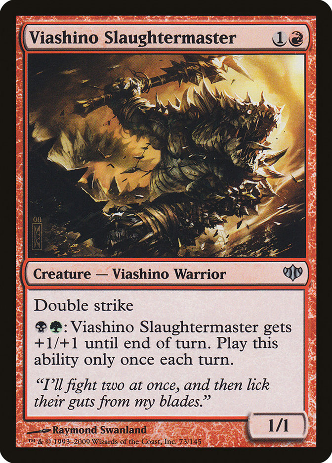 Viashino Slaughtermaster [Conflux] | Card Citadel