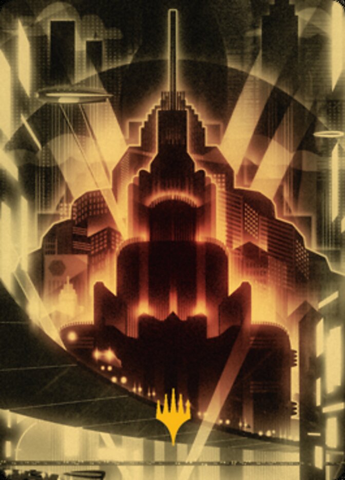 Plains Art Card (Gold-Stamped Signature) [Streets of New Capenna Art Series] | Card Citadel