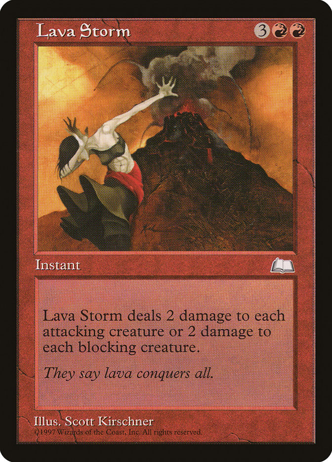 Lava Storm [Weatherlight] | Card Citadel