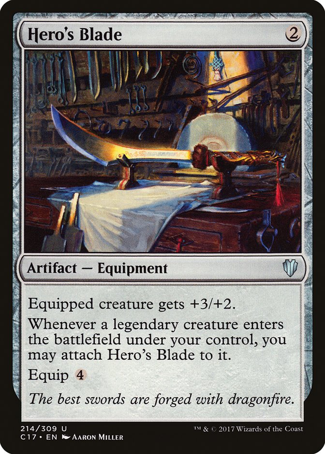 Hero's Blade [Commander 2017] | Card Citadel