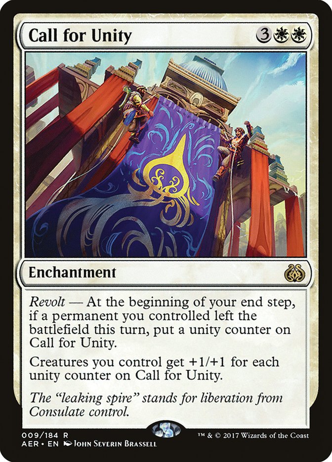 Call for Unity [Aether Revolt] | Card Citadel