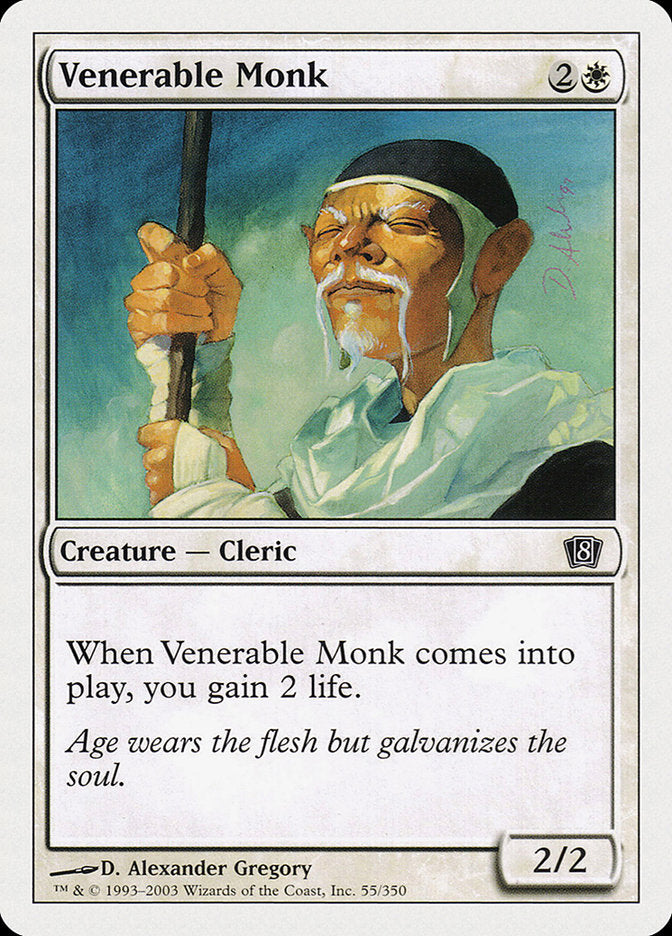 Venerable Monk [Eighth Edition] | Card Citadel