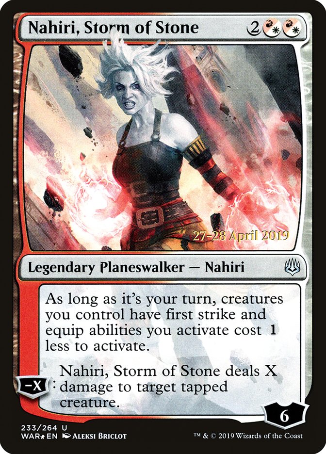 Nahiri, Storm of Stone  [War of the Spark Prerelease Promos] | Card Citadel