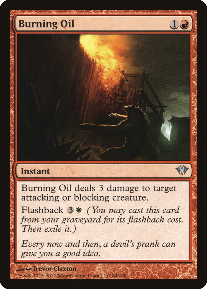 Burning Oil [Dark Ascension] | Card Citadel