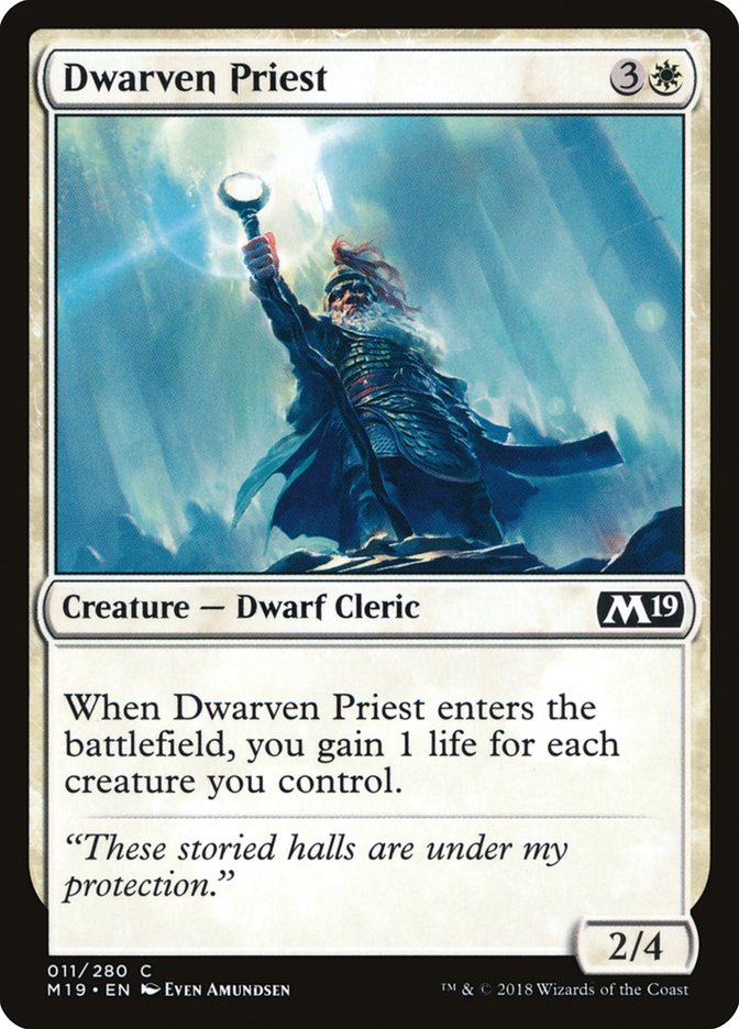 Dwarven Priest [Core Set 2019] | Card Citadel