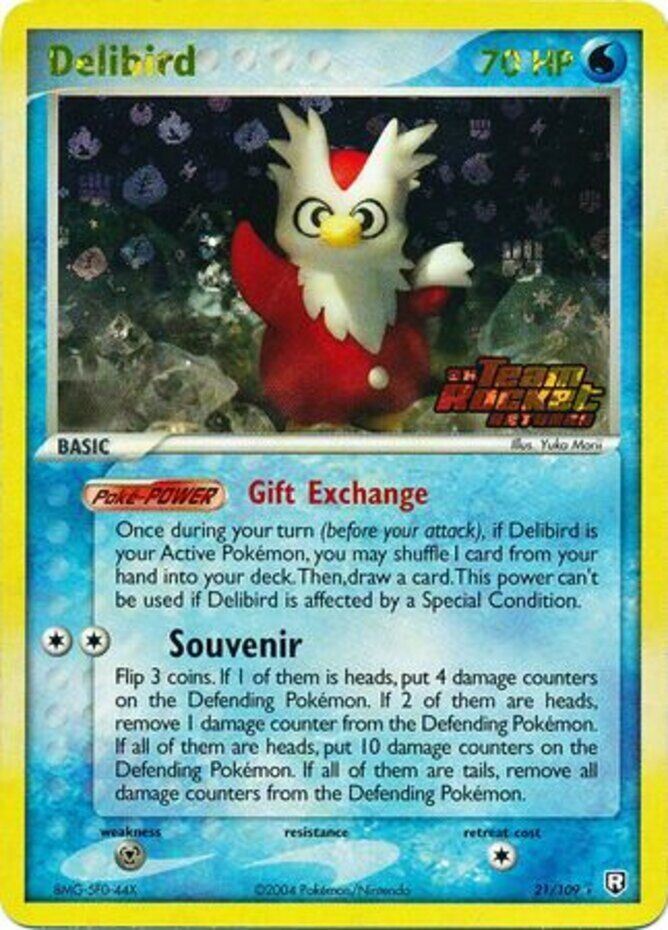 Delibird (21/109) (Stamped) [EX: Team Rocket Returns] | Card Citadel