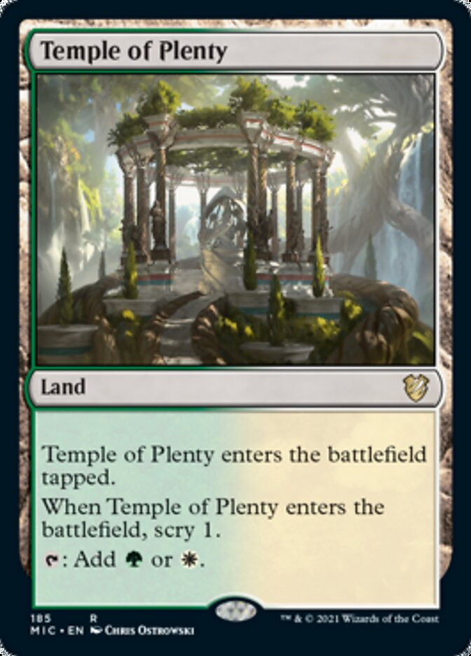 Temple of Plenty [Innistrad: Midnight Hunt Commander] | Card Citadel