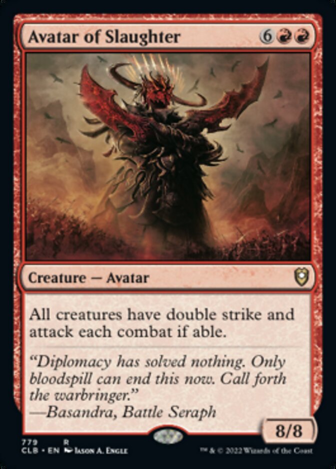 Avatar of Slaughter [Commander Legends: Battle for Baldur's Gate] | Card Citadel