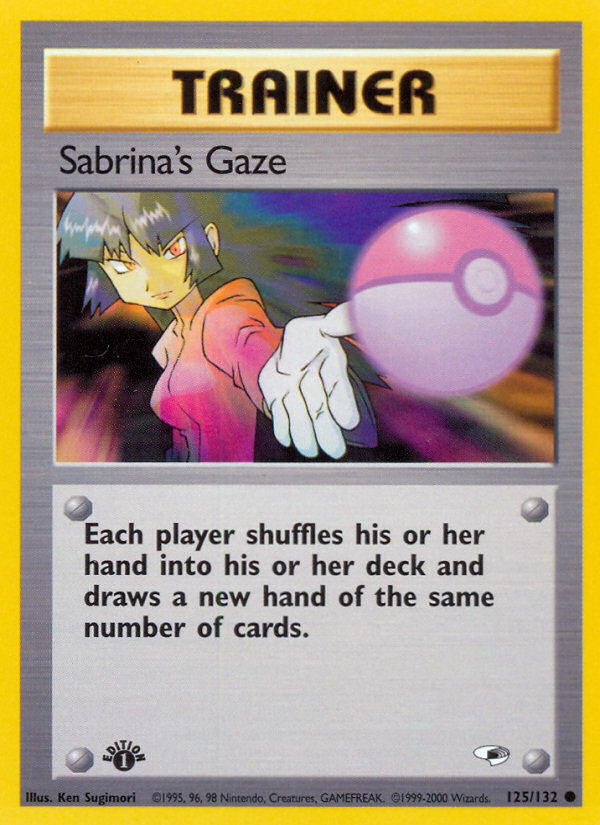 Sabrina's Gaze (125/132) [Gym Heroes 1st Edition] | Card Citadel