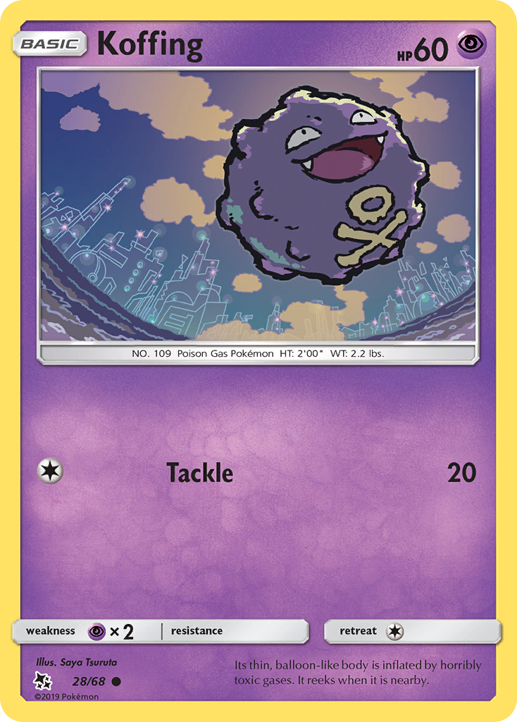 Koffing (28/68) [Sun & Moon: Hidden Fates] | Card Citadel