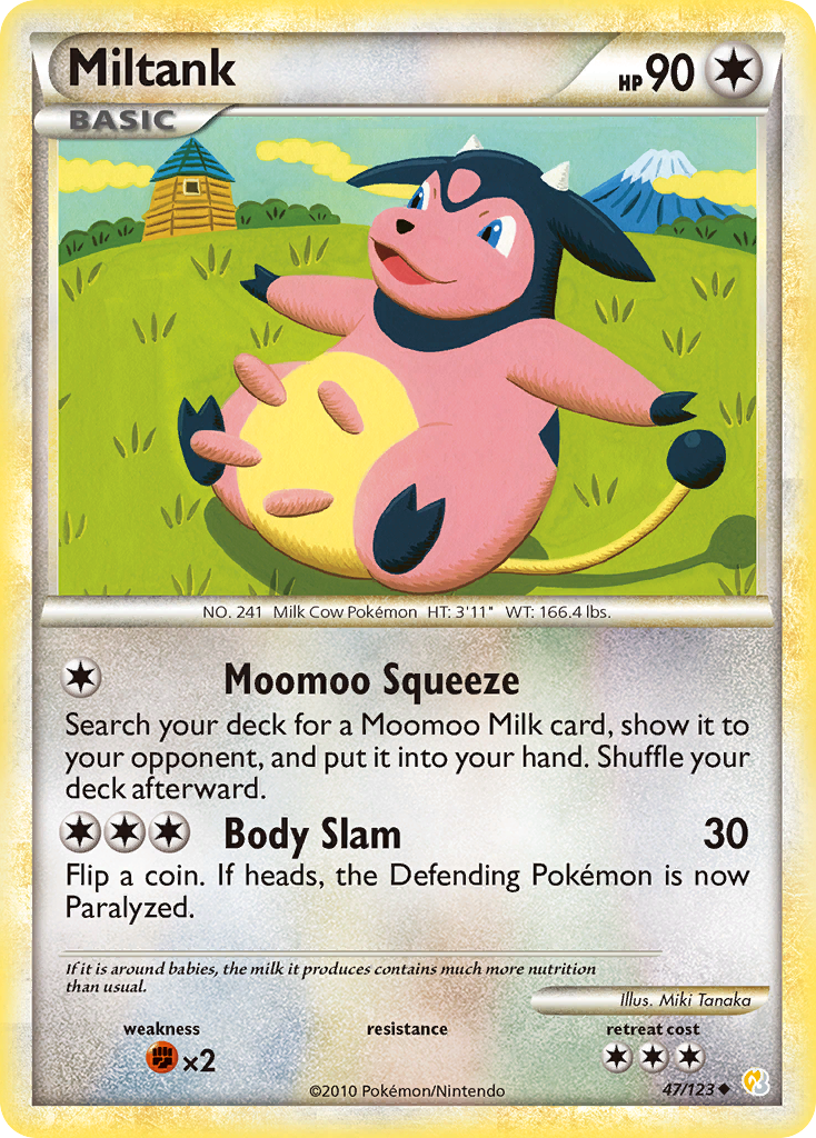 Miltank (47/123) [HeartGold & SoulSilver: Base Set] | Card Citadel