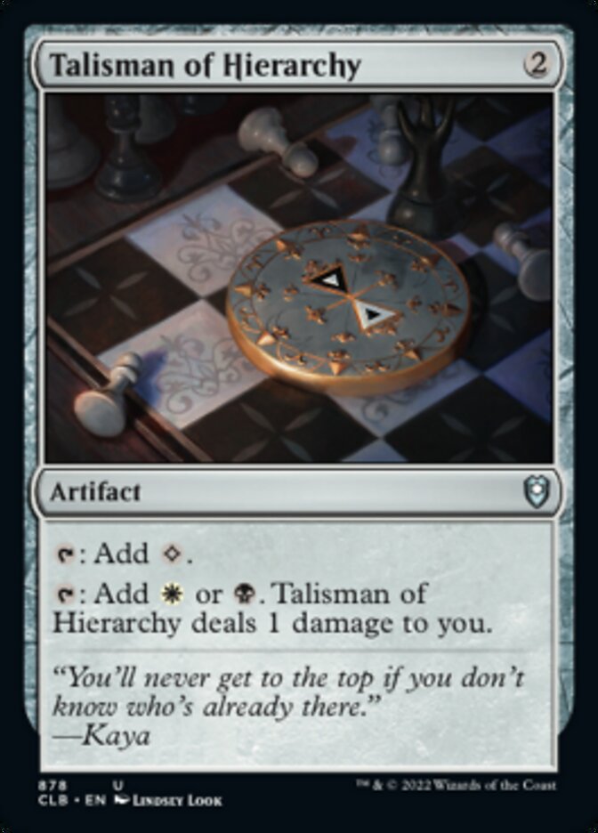 Talisman of Hierarchy [Commander Legends: Battle for Baldur's Gate] | Card Citadel