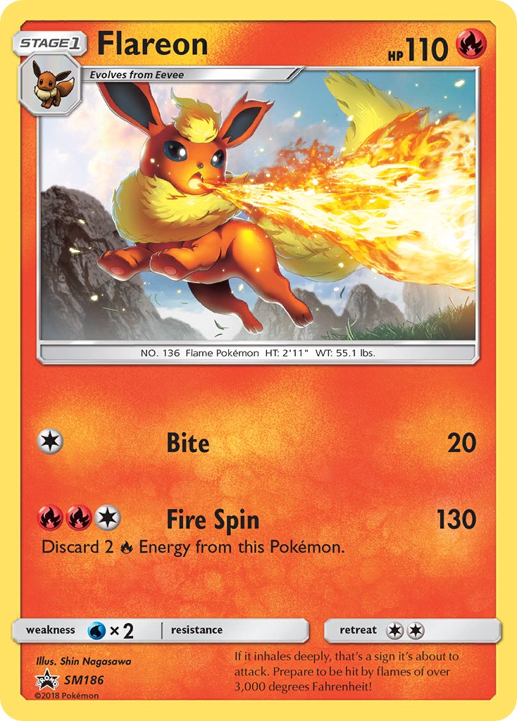 Flareon (SM186) [Sun & Moon: Black Star Promos] | Card Citadel