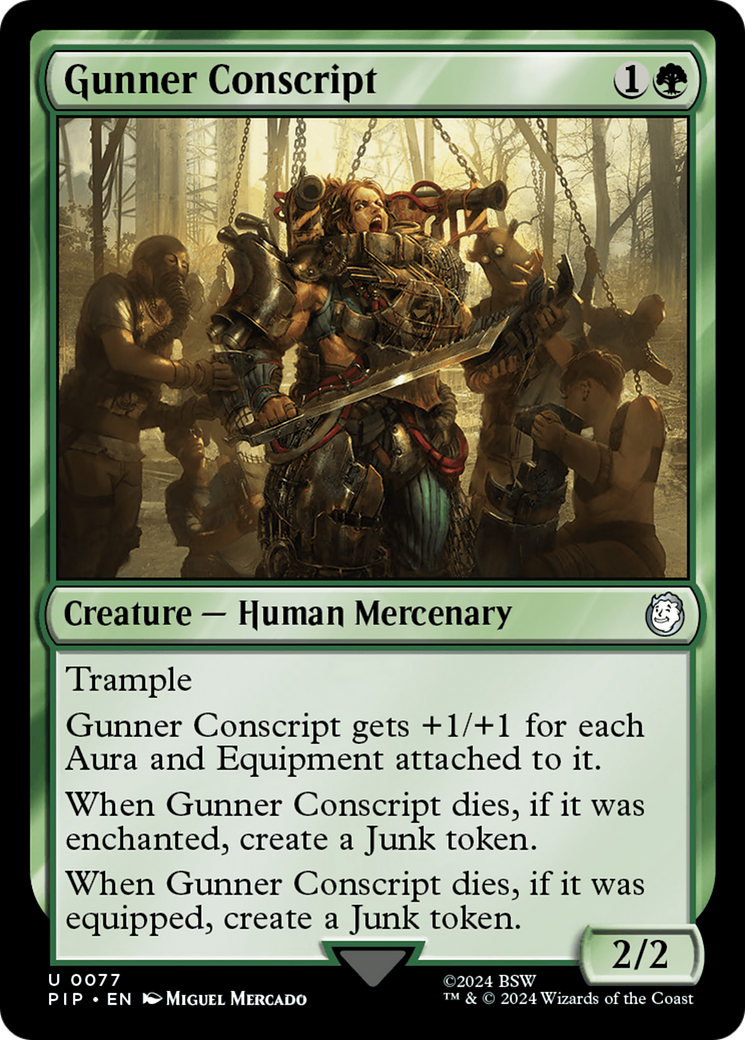 Gunner Conscript [Fallout] | Card Citadel