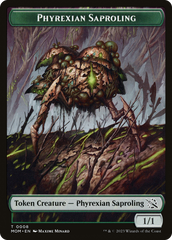 Monk // Phyrexian Saproling Double-Sided Token [March of the Machine Tokens] | Card Citadel