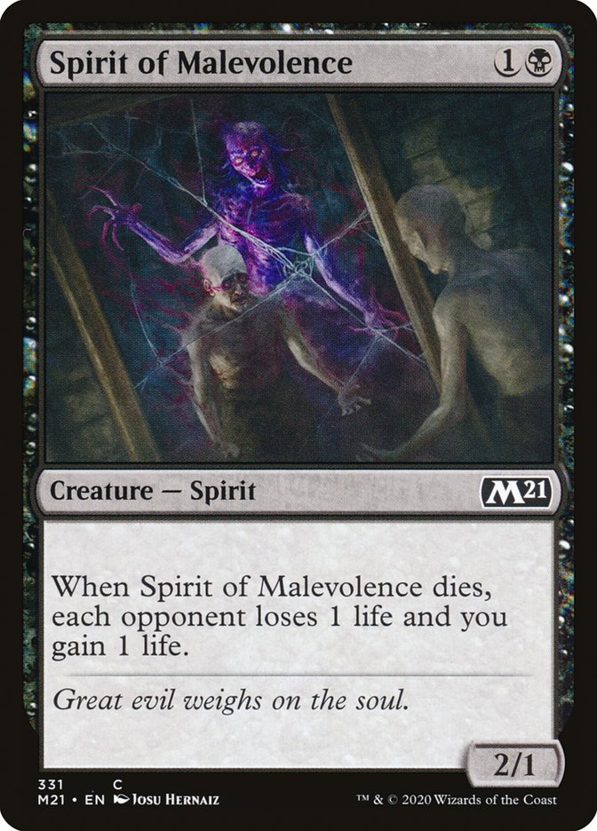 Spirit of Malevolence [Core Set 2021] | Card Citadel