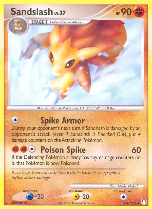 Sandslash (61/123) [Diamond & Pearl: Mysterious Treasures] | Card Citadel