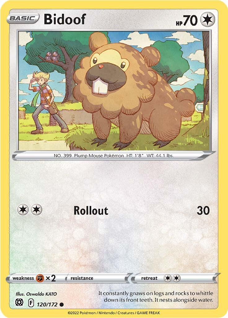 Bidoof (120/172) [Sword & Shield: Brilliant Stars] | Card Citadel