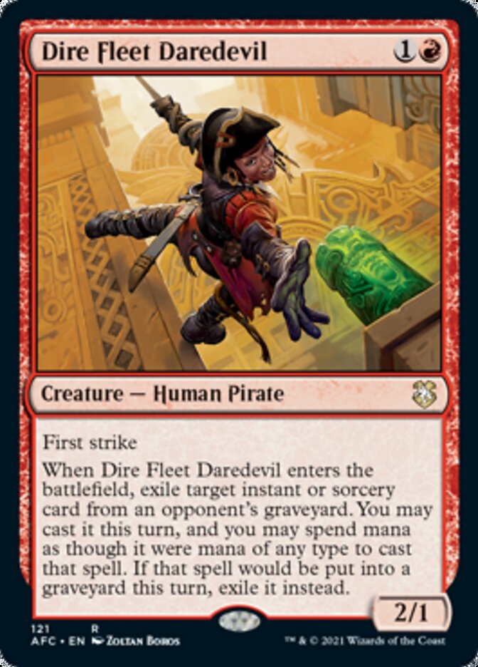 Dire Fleet Daredevil [Dungeons & Dragons: Adventures in the Forgotten Realms Commander] | Card Citadel