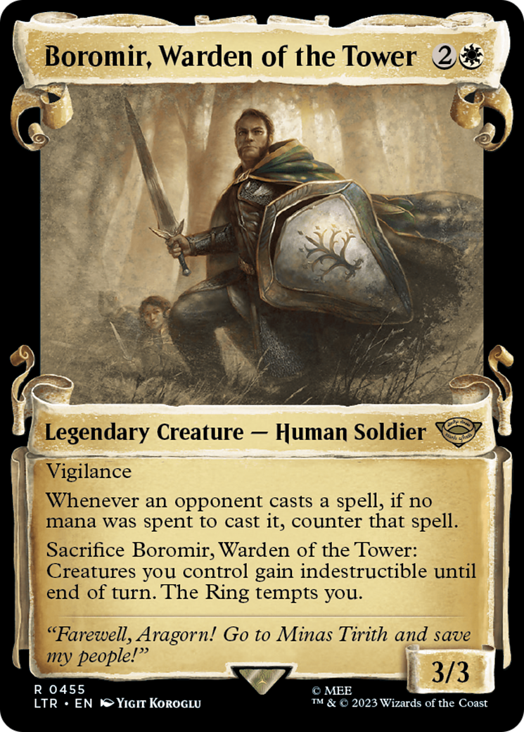 Boromir, Warden of the Tower [The Lord of the Rings: Tales of Middle-Earth Showcase Scrolls] | Card Citadel