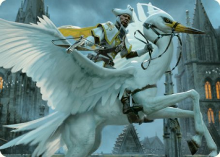 Gryff Rider Art Card [Innistrad: Crimson Vow Art Series] | Card Citadel