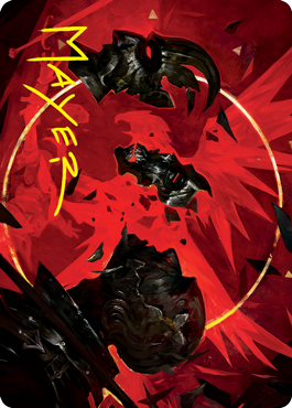 Abrade Art Card (Gold-Stamped Signature) [Innistrad: Crimson Vow Art Series] | Card Citadel