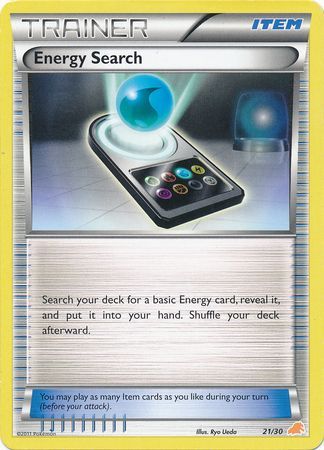 Energy Search (21/30) [Black & White: Trainer Kit - Excadrill] | Card Citadel