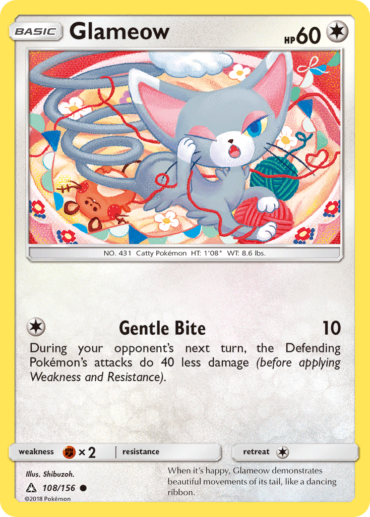 Glameow (108/156) [Sun & Moon: Ultra Prism] | Card Citadel