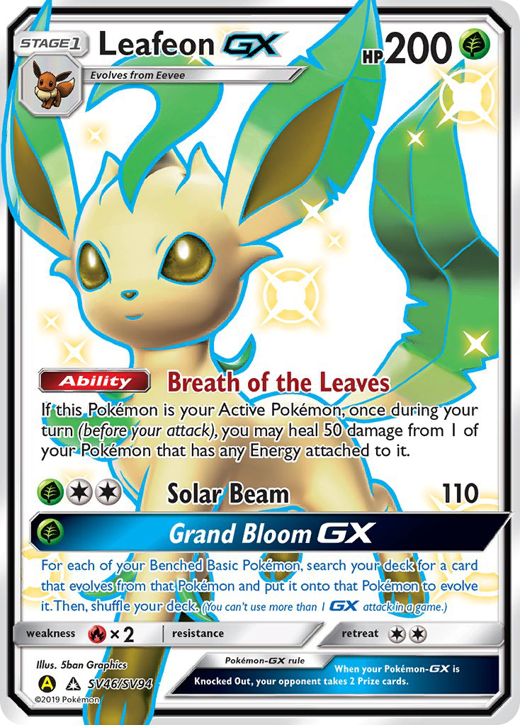 Leafeon GX (SV46/SV94) [Sun & Moon: Hidden Fates - Shiny Vault] | Card Citadel