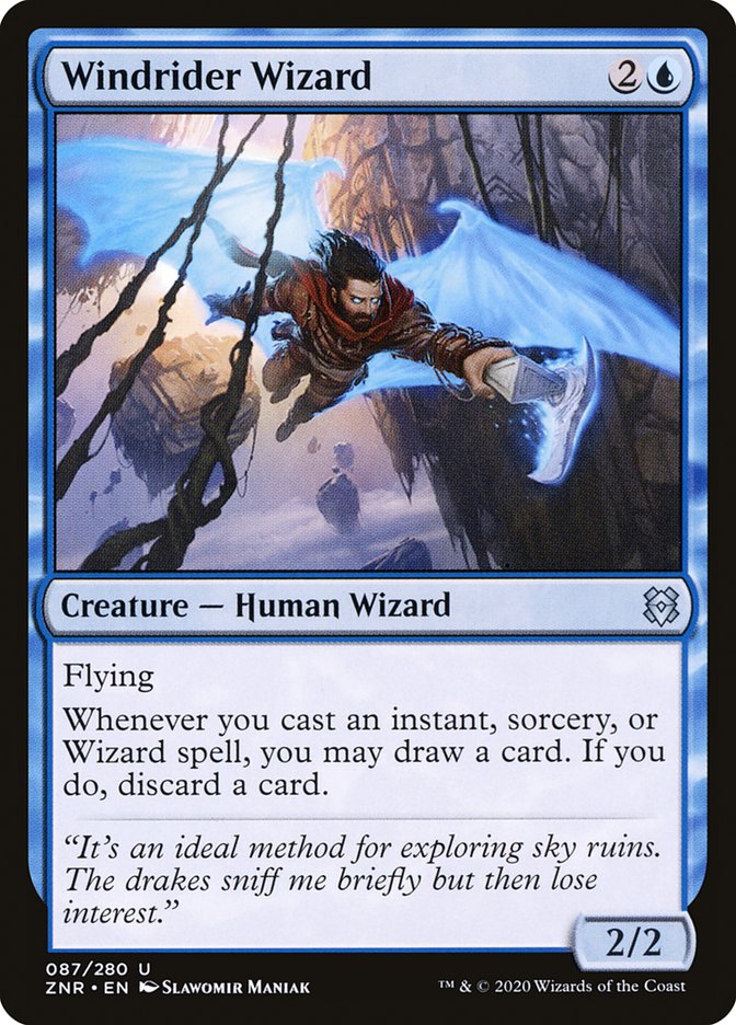 Windrider Wizard [Zendikar Rising] | Card Citadel