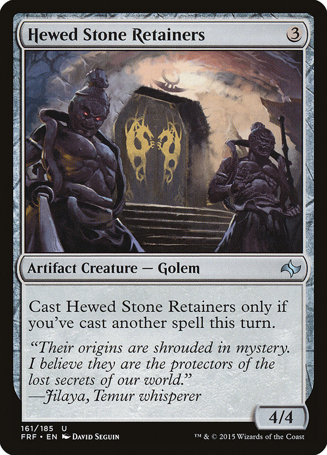 Hewed Stone Retainers [Fate Reforged] | Card Citadel