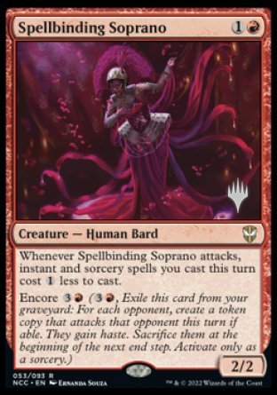 Spellbinding Soprano (Promo Pack) [Streets of New Capenna Commander Promos] | Card Citadel