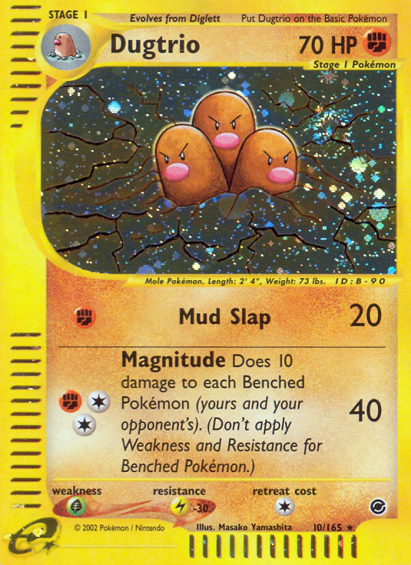 Dugtrio (10/165) [Expedition: Base Set] | Card Citadel