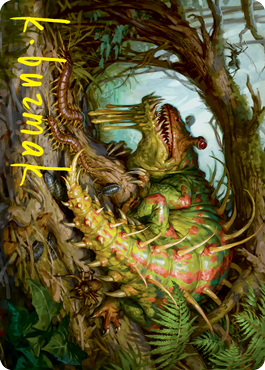 Blex, Vexing Pest Art Card (Gold-Stamped Signature) [Strixhaven: School of Mages Art Series] | Card Citadel