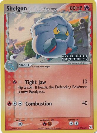 Shelgon (53/113) (Delta Species) (Stamped) [EX: Delta Species] | Card Citadel