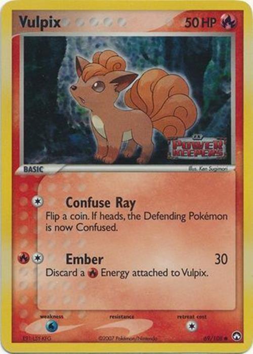 Vulpix (69/108) (Stamped) [EX: Power Keepers] | Card Citadel