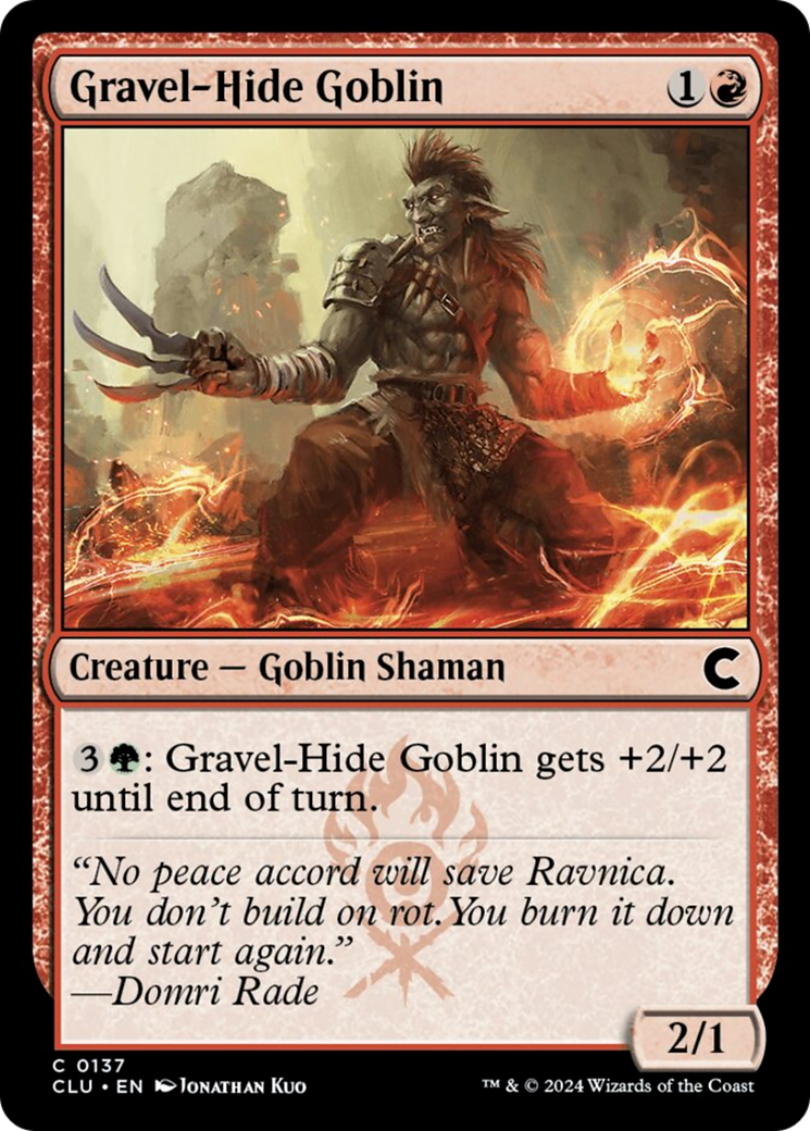 Gravel-Hide Goblin [Ravnica: Clue Edition] | Card Citadel