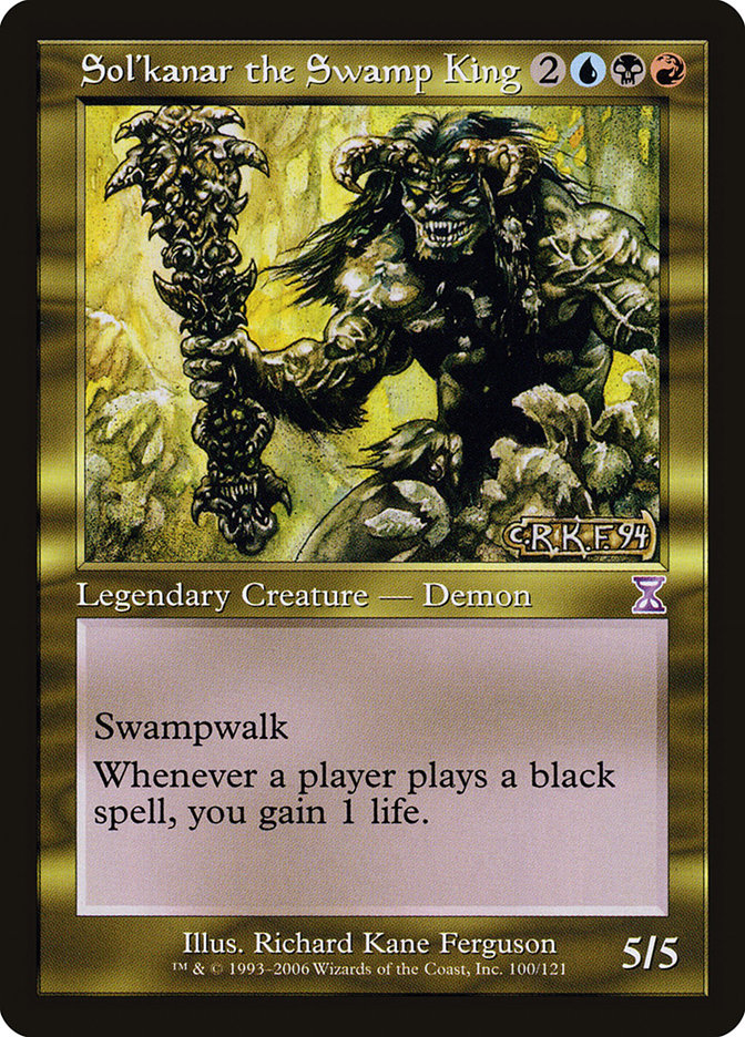 Sol'kanar the Swamp King [Time Spiral Timeshifted] | Card Citadel