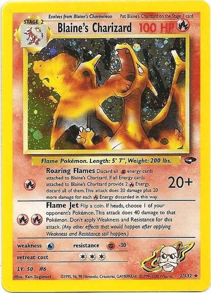 Blaine's Charizard (2/132) [Gym Challenge Unlimited] | Card Citadel