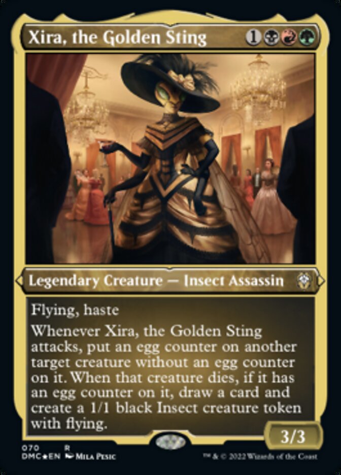 Xira, the Golden Sting (Foil Etched) [Dominaria United Commander] | Card Citadel