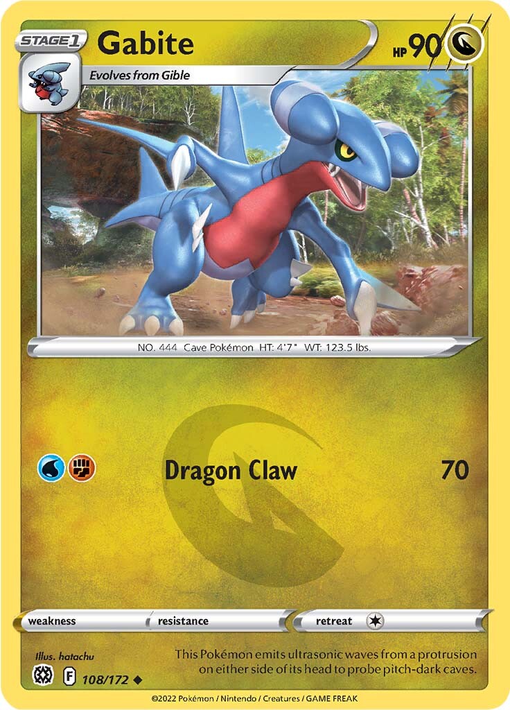 Gabite (108/172) [Sword & Shield: Brilliant Stars] | Card Citadel