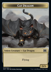 Cat Dragon // Vampire Double-sided Token [Double Masters 2022 Tokens] | Card Citadel