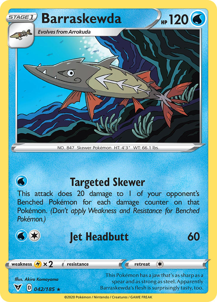 Barraskewda (042/185) [Sword & Shield: Vivid Voltage] | Card Citadel