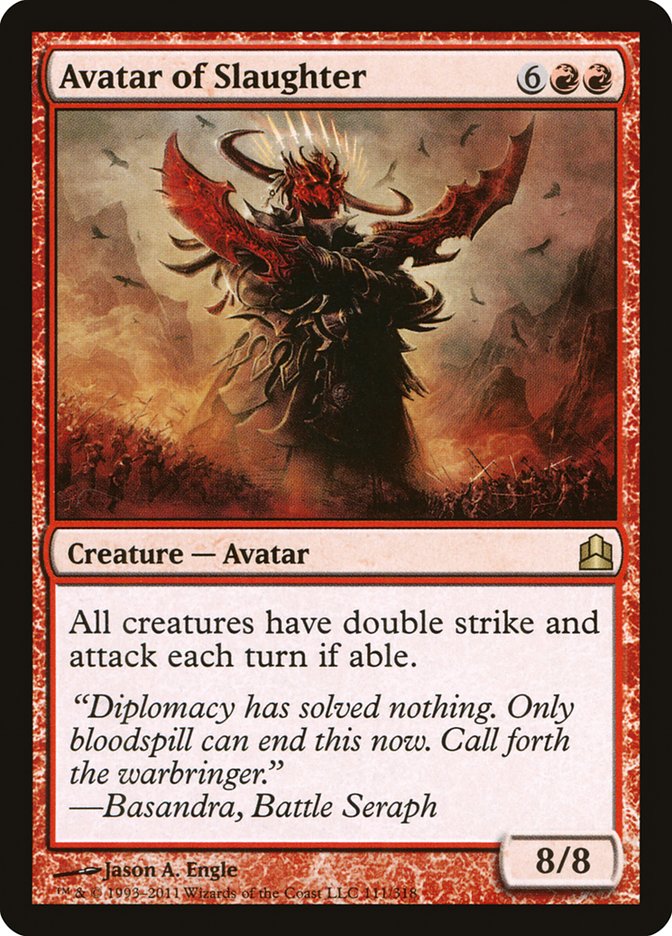 Avatar of Slaughter [Commander 2011] | Card Citadel