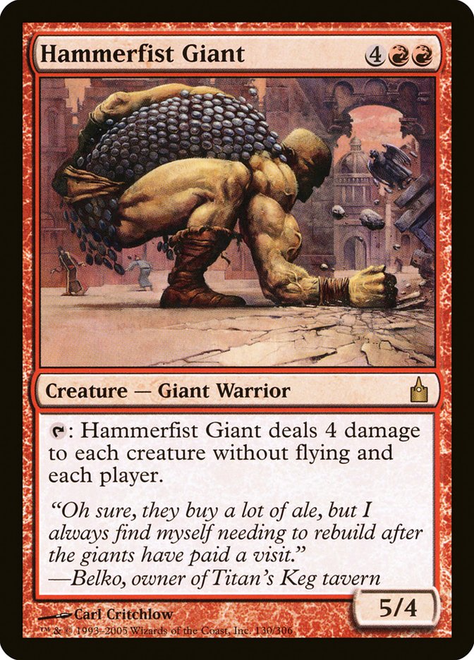 Hammerfist Giant [Ravnica: City of Guilds] | Card Citadel
