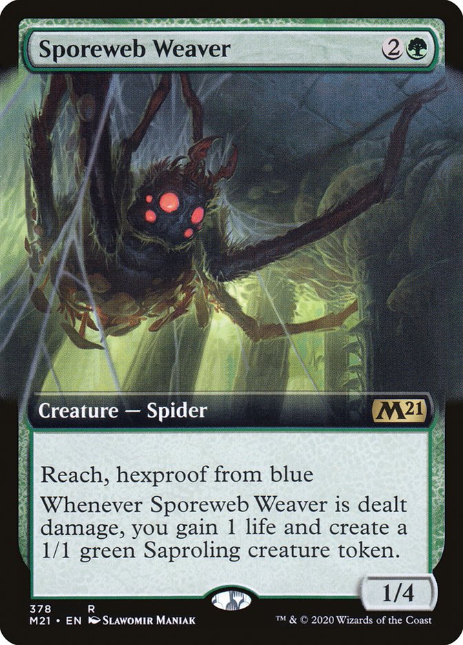 Sporeweb Weaver (Extended Art) [Core Set 2021] | Card Citadel