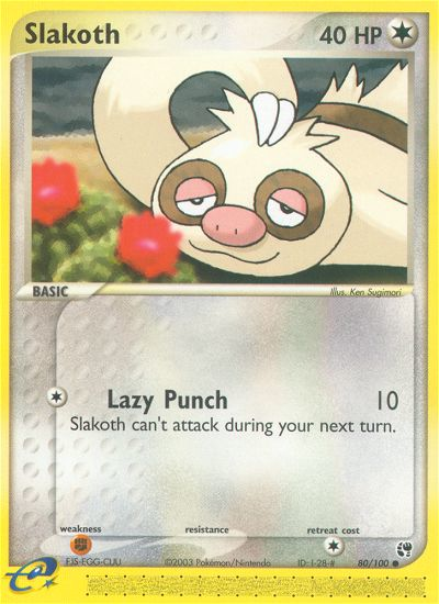 Slakoth (80/100) [EX: Sandstorm] | Card Citadel