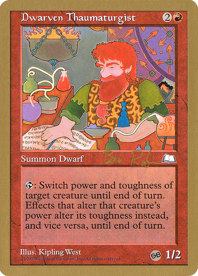 Dwarven Thaumaturgist (Ben Rubin) (SB) [World Championship Decks 1998] | Card Citadel