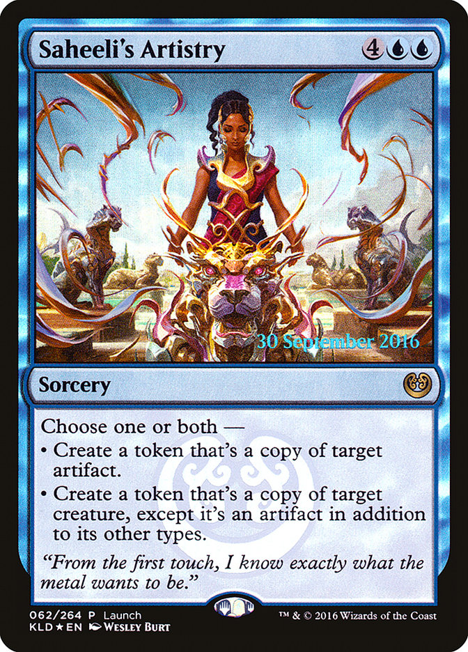 Saheeli's Artistry [Kaladesh Promos] | Card Citadel