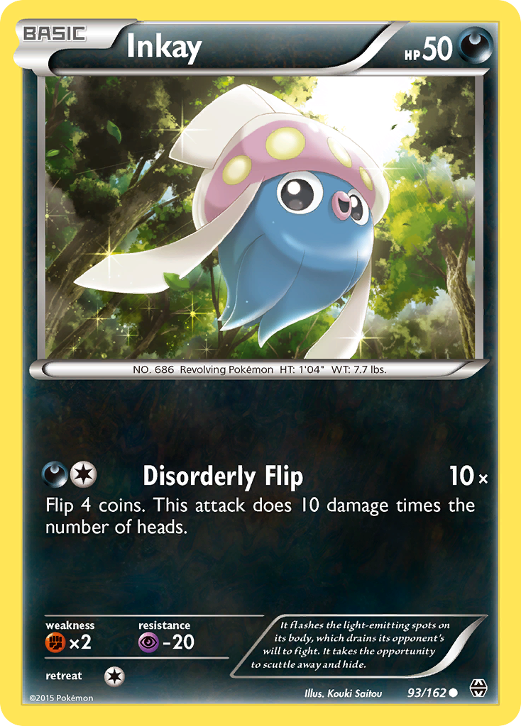 Inkay (93/162) [XY: BREAKthrough] | Card Citadel